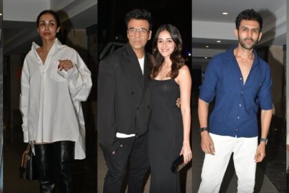 "Glam Gathering: Ananya Panday Lights Up Neha Dhupia's House Party Extravaganza"