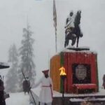 Frozen Reverence: Loc Troops Honor Chhatrapati Shivaji's Spirit