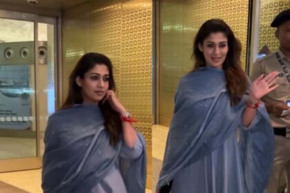 Mumbai Moments: Nayanthara's Stylish Airport Arrival