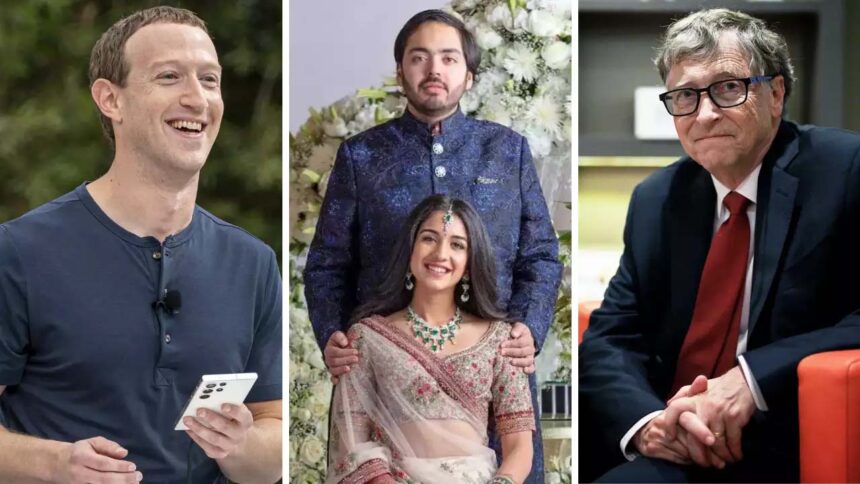 "A-List Affair: Gates, Zuckerberg Set to Grace Anant Ambani-Radhika Merchant Nuptial Celebrations"