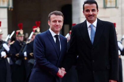 Qatar's Emir Meets Macron: Unraveling Gaza Situation and Hostage Dynamics