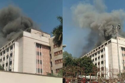 Bhopal's Vallabh Bhavan Engulfed: State Secretariat Fire Unleashed