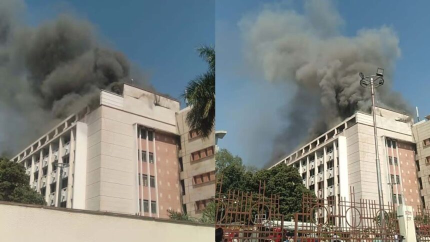 Bhopal's Vallabh Bhavan Engulfed: State Secretariat Fire Unleashed