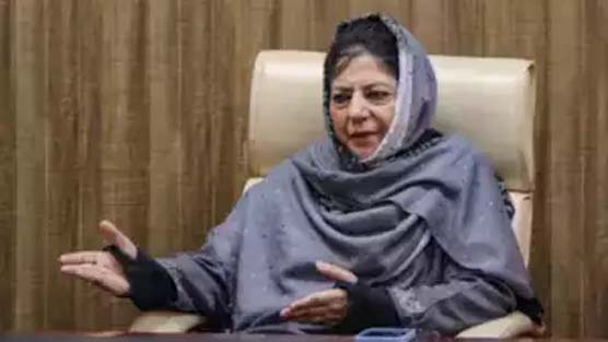 Mehbooba Mufti Accuses BJP of Exploiting Kashmiri Pandits' Suffering