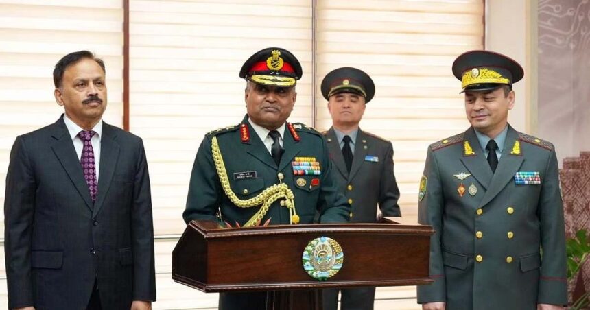 General Pande Launches Advanced IT Lab in Uzbek Academy