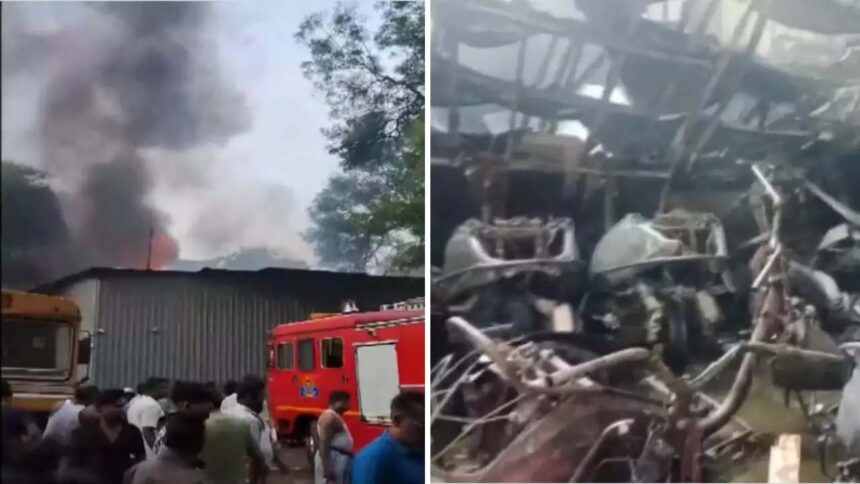 Massive Fire Ravages Nuri Chowk: 70 Bikes, Homes Destroyed in Old Nashik