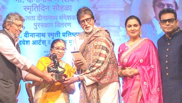 Lata Deenanath Mangeshkar Puraskar Awarded to Amitabh Bachchan: A Legendary Tribute