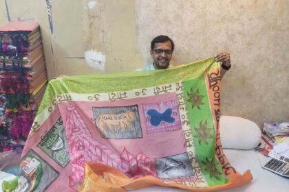 Varanasi Artisan Crafts Commemorative Silk Scarf for PM Modi