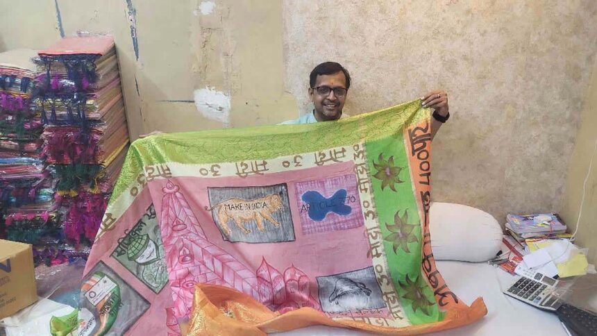 Varanasi Artisan Crafts Commemorative Silk Scarf for PM Modi