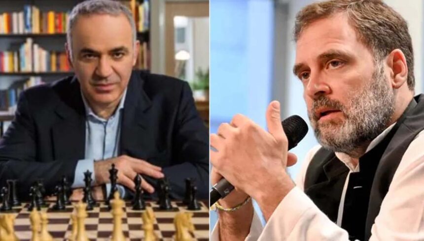 Russian Grandmaster Garry Kasparov took a jab at Congress MP Rahul Gandhi, saying, "Win from Raebareli first