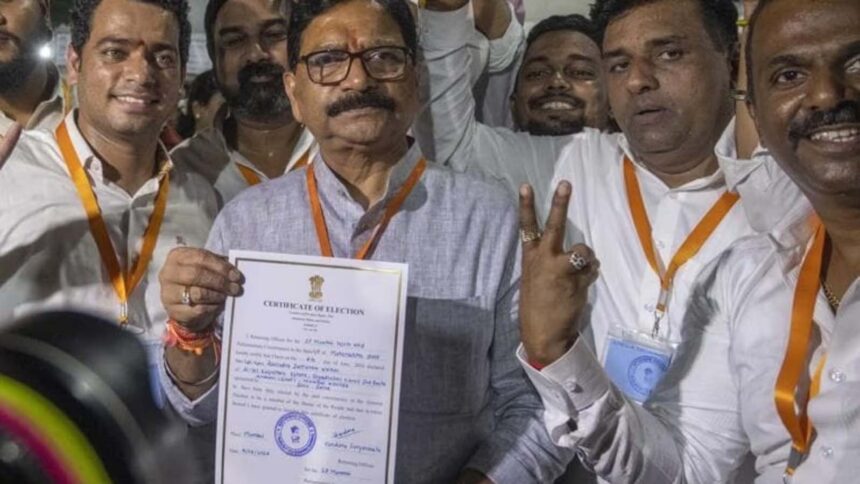 Political Cliffhanger: Shiv Sena's Ravindra Waikar Triumphs in Nail-biting Lok Sabha 2024 Race!