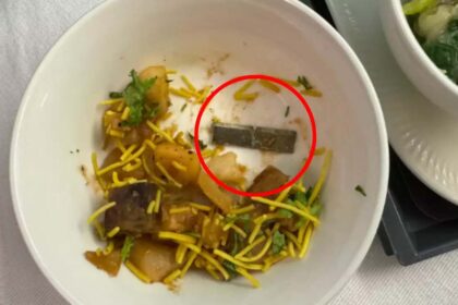 AIR INDIA, METAL BLADE, FLIGHT, PASSENGER, METAL BLADE IN MEAL, AIR INDIA PASSENGER FINDS METAL BLADE IN MEAL; AIRLINE CONFIRMS INCIDENT