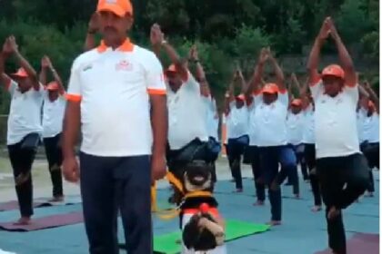 Furry Guru Alert: Pariah Dog Wows NDRF With Yoga Moves!