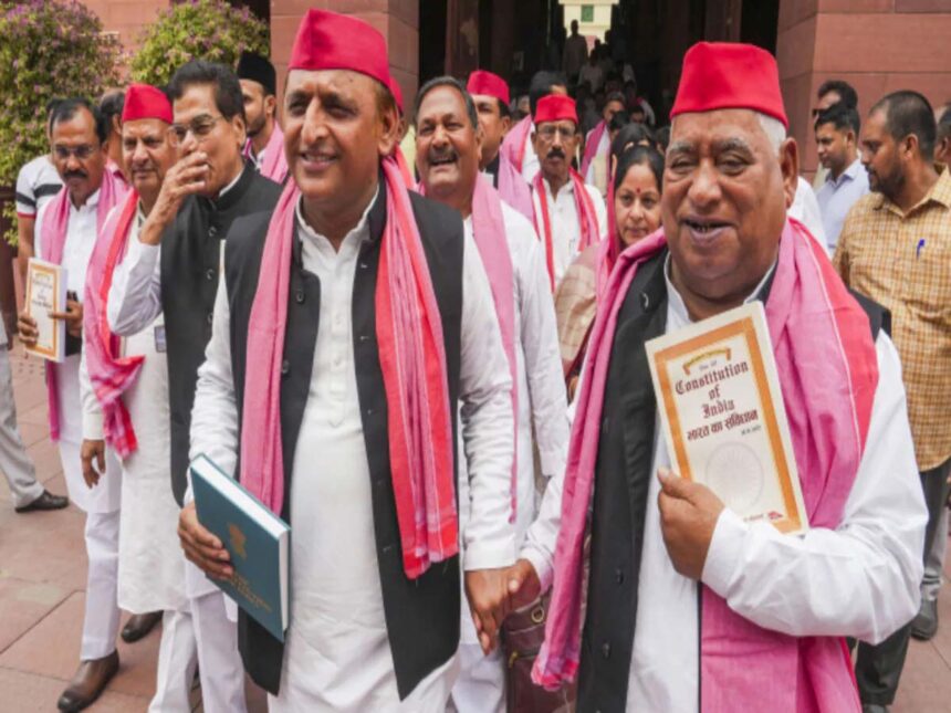 With the help of Ayodhya MP Awadhesh Prasad, Akhilesh Yadav is giving the message of PDA's victory