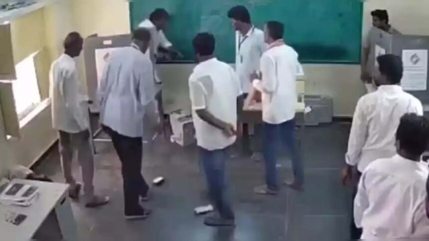 Voting Integrity Under Fire: YSRCP MLA's EVM Rampage