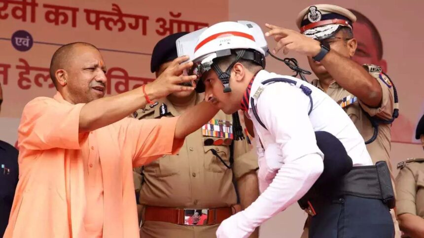 Now you will feel cool while on duty in the sun, CM Yogi distributed AC helmets