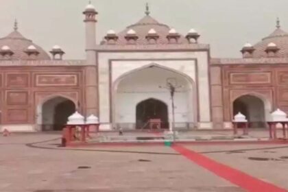 Idols of Lord Krishna are buried under the stairs of the mosque