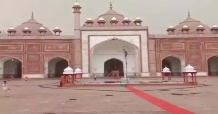 Idols of Lord Krishna are buried under the stairs of the mosque