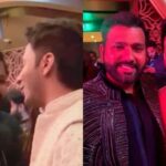 Varun Dhawan bumped into Rohit at Anant-Radhika's sangeet, hugged the Captain as soon as he saw him