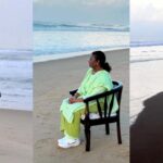 President Enjoyed The Waves And Winds On The Beach In Puri In The Morning