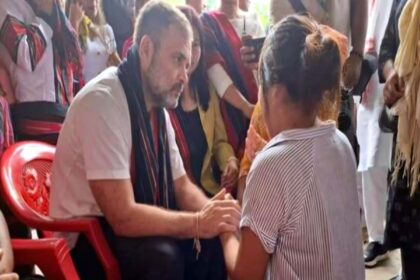 Rahul Gandhi reached Manipur... met the violence victims living in relief camps in Churachandpur