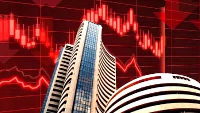 Indian stock market closed in red mark