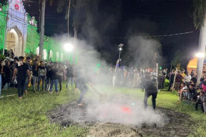 Walking on burning embers and mourning with the chants of Yah Hussain