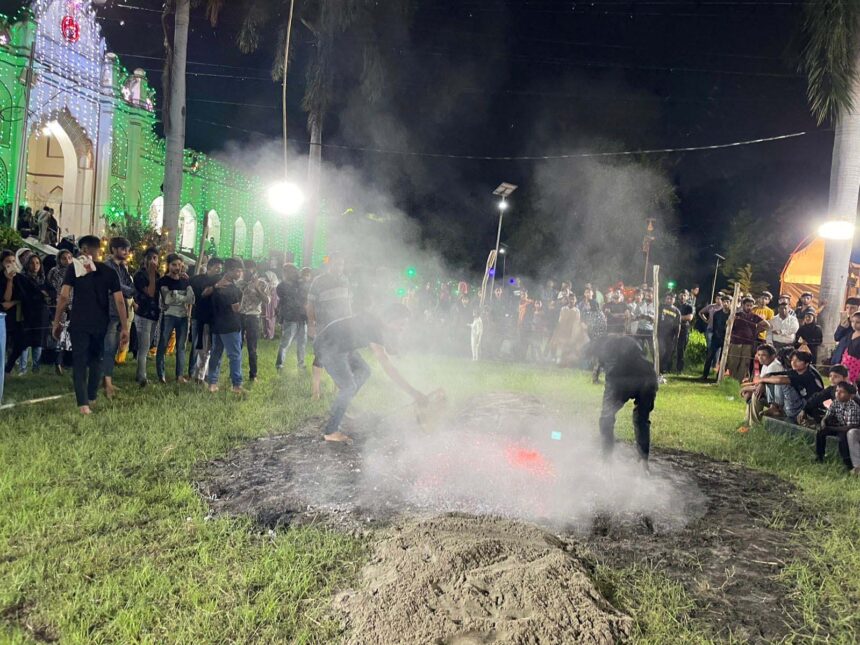 Walking on burning embers and mourning with the chants of Yah Hussain