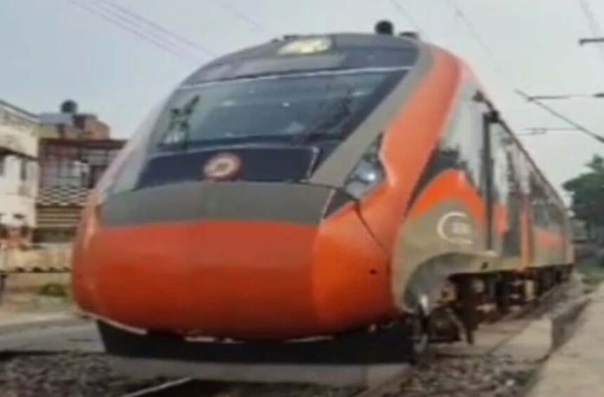 Vande Bharat Express collides with cattle in Agra