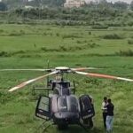 A helicopter going from Darbhanga to Bangalore made an emergency landing in Ranchi