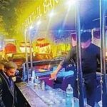 Noida: Liquor Served On The Road By Making A Bar In A Vintage Car