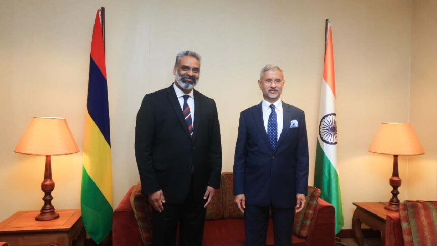 External Affairs Minister S Jaishankar arrived in Mauritius on a two-day visit