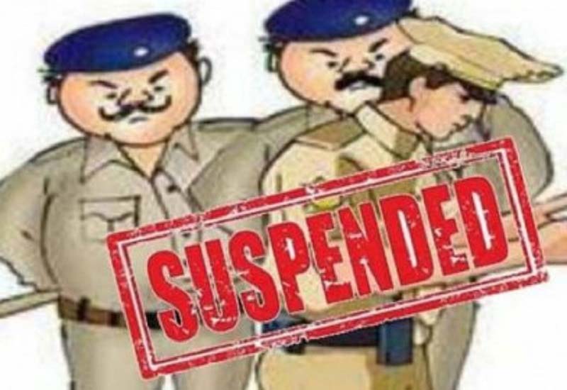 SP Neeraj Kumar Jadoun suspended the inspector and constable who took bribe