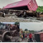 UP Amroha Rail Accident averted several coaches of goods train derailed
