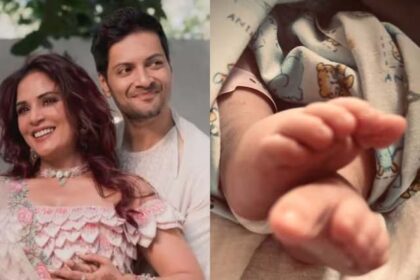 Ali Fazal and Richa Chadha release first photo of their newborn daughter's tiny feet