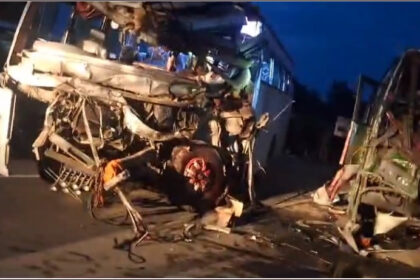 Horrible road accident in Rampur, two buses collided head-on, 4 killed including the driver, 49 injured