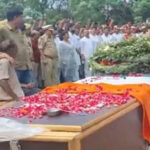 Crowd Gathered To Pay Last Respects To Martyr Mohit Rathore In Budaun