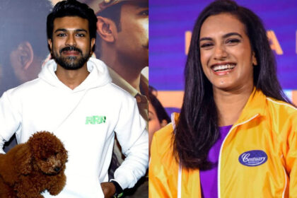 PV Sindhu met Ram Charan after winning the first match in Olympics 2024, beautiful moment with cute doggie goes viral