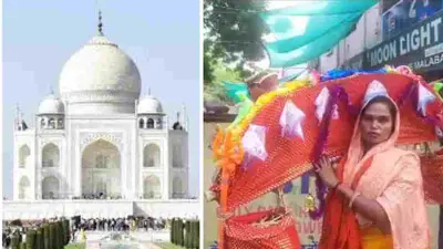 Woman reached Taj Mahal with Kanwar: When police stopped her, she made a big claim, said- 'This is a Shiva temple, Bholenath called me'