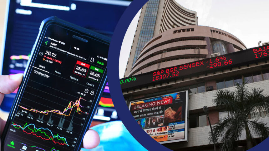 The stock market opened flat on the second day of the trading week, Sensex fell 3 points, Nifty crossed 24,800