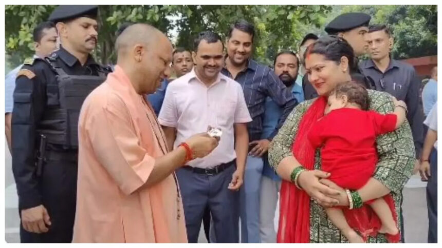 CM Yogi's love for children