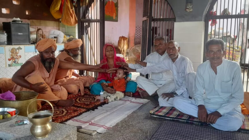 Baghpat: When the wish was fulfilled, the parents donated their son to the temple