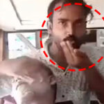 Face massage with spit, big action on disgusting act of salon owner