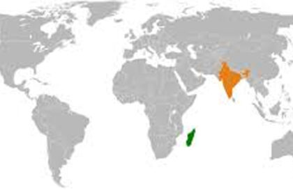 India separated from Madagascar 100 million years ago