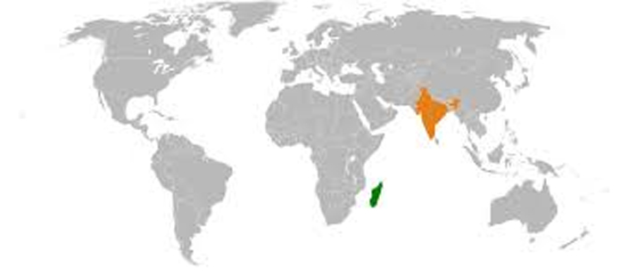 India separated from Madagascar 100 million years ago