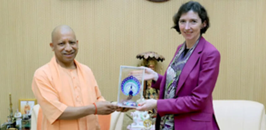 British High Commissioner Lindy Cameron met CM Yogi in Lucknow