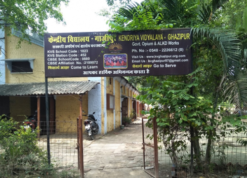 Kendriya Vidyalaya is being run in a tin shed warehouse built during the British rule, a substandard school