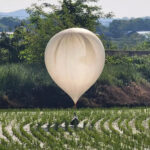 North Korea once again carried out a garbage attack, sending 240 balloons filled with garbage to South Korea