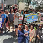 Protest in downtown Toronto, Canada over 'violence against Hindus' in Bangladesh