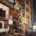 A house built on the metro tunnel in Kanpur caved in in the morning and collapsed by night